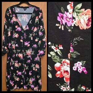 Torrid Deep V-Neck Midi Dress